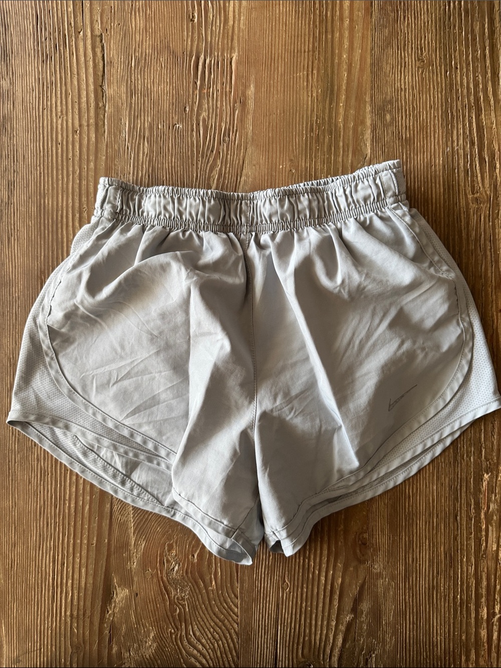 Nike DRI-FIT Women's Light Gray Athletic Shorts